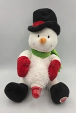 Hallmark Musical SINGING SNOWMAN w/ LED Propeller Messages (Tested and Working)