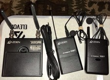 Azden 200UPR , 10BT, 15BT Plus 2 Lavaliere Microphones