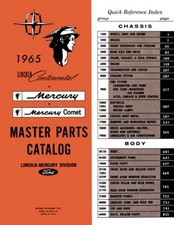 1965 Lincoln Continental Parts Book