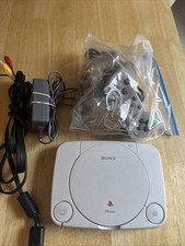 Sony Playstation, PS One, PS1 Console Bundle Two Controllers Power Av One Game