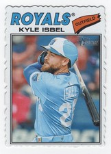 2026 Topps Heritage KYLE ISBEL Deckle Edge  -KANSAS CITY ROYALS- #365