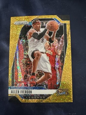 2024-25 Panini Prizm Allen Iverson #291 Gold Sparkle 2/24 - Hard To Find