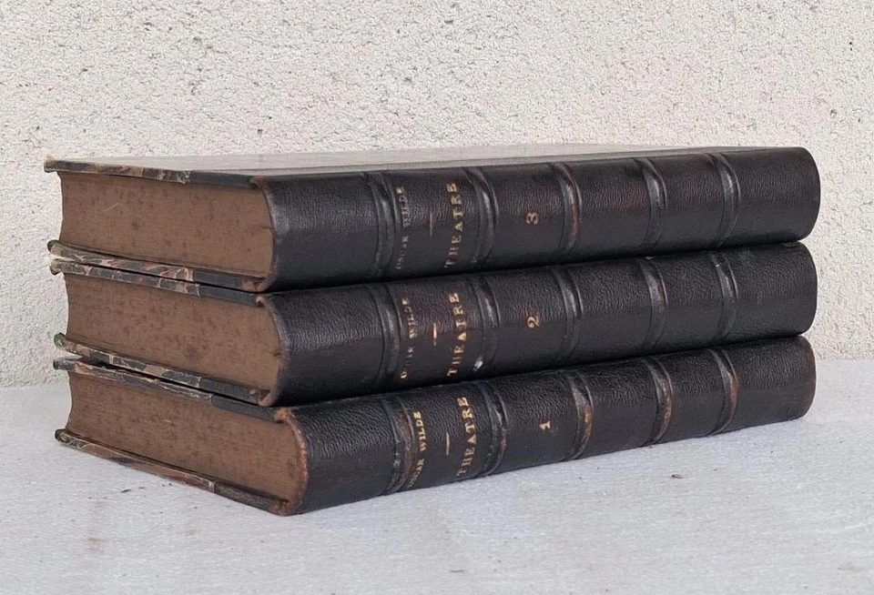 Oscar Wilde - Théâtre, T.1, 2, 3 (complet) - Trad. Savine - 1909, Stock - TBE - Photo 2/4