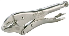 Vise-Grip 502L3 Silver Curved Jaw Locking Pliers 10 in. with Wire Cutter
