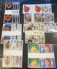 GB QEII 1987 Gutter Pair Commemorative Stamps Full Year Set SG1347 - SG1379 MNH