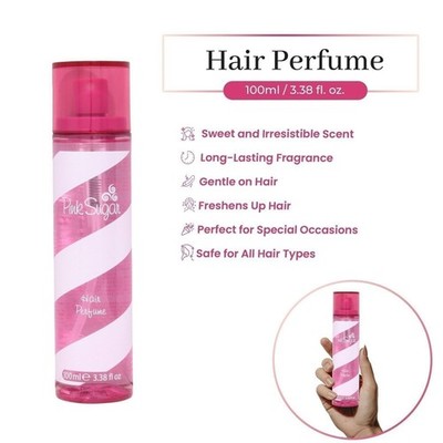 Pink Sugar by Aquolina Hair Perfume Spray for Women 3.4oz Sweet Scent Hair Mist