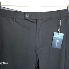 Boston Scott Golf Mens Black Flat Front Performance Pants Size 38 NWT