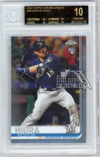 Keston Hiura 2019 Topps Chrome Update Rookie Card #38 BGS 10 Black Label