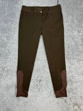 SmartPak Piper Knee Patch Breeches Pants Mens 36 Large Brown Mid Rise Riding New