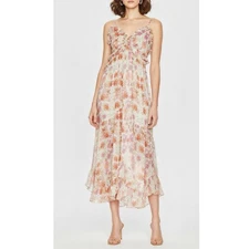 $416 NWT MISA LOS ANGELES Adrienne Dress, Cora Flora, XS