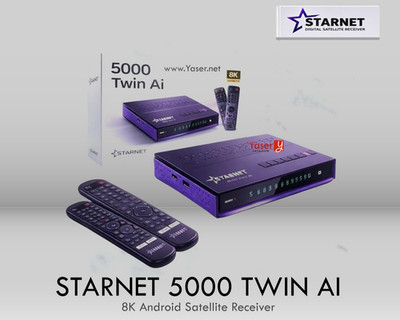 STARNET 5000 TWIN AI 8K Android 14 Satellite Receiver
