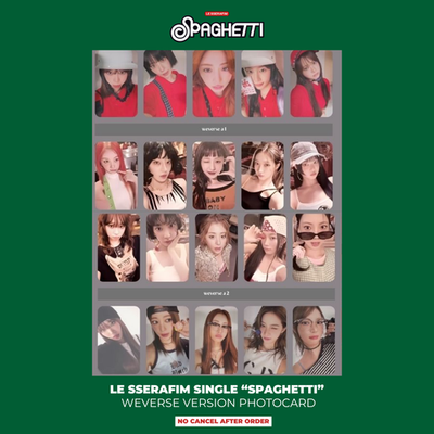 LE SSERAFIM SPAGHETTI OFFICIAL ALBUM NEW PAD WEVERSE SHOP ONLY