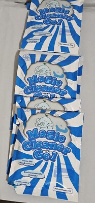 Lot of 6 Magic Cleaner Gel - Reusable Dust Remover for Keyboards & Cars