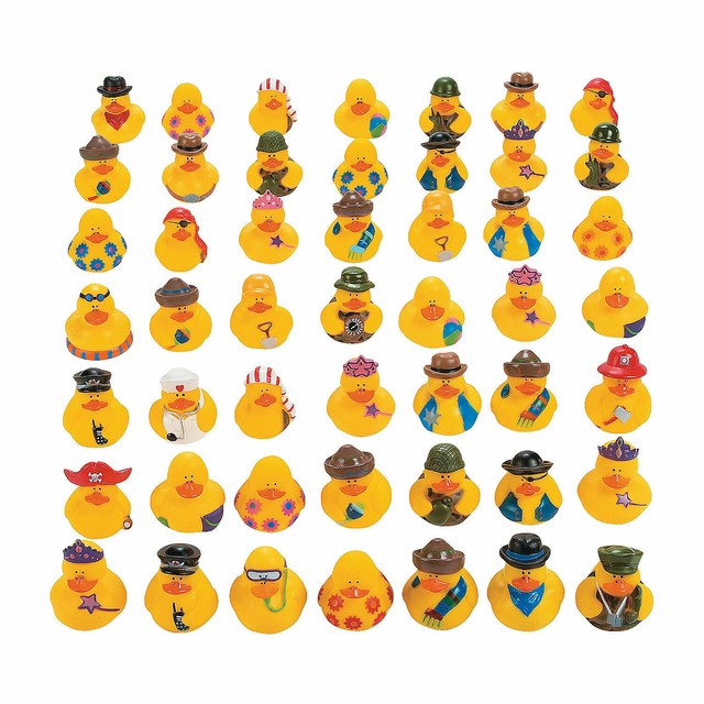 Rhode Island Novelty Lot 50 Assorted Rubber Ducks Toy for sale online