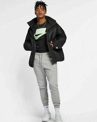 Nike MEN'S Sportswear Down Fill Jacket Windrunner V Cut BLACK SIZE