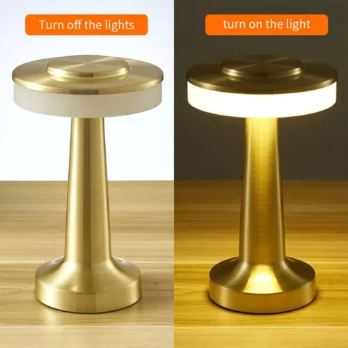 Dimmbar Akku Tischleuchte Touch Tischlampe LED Lampe USB Innen & Außen Kabellos - Bild 6 von 15