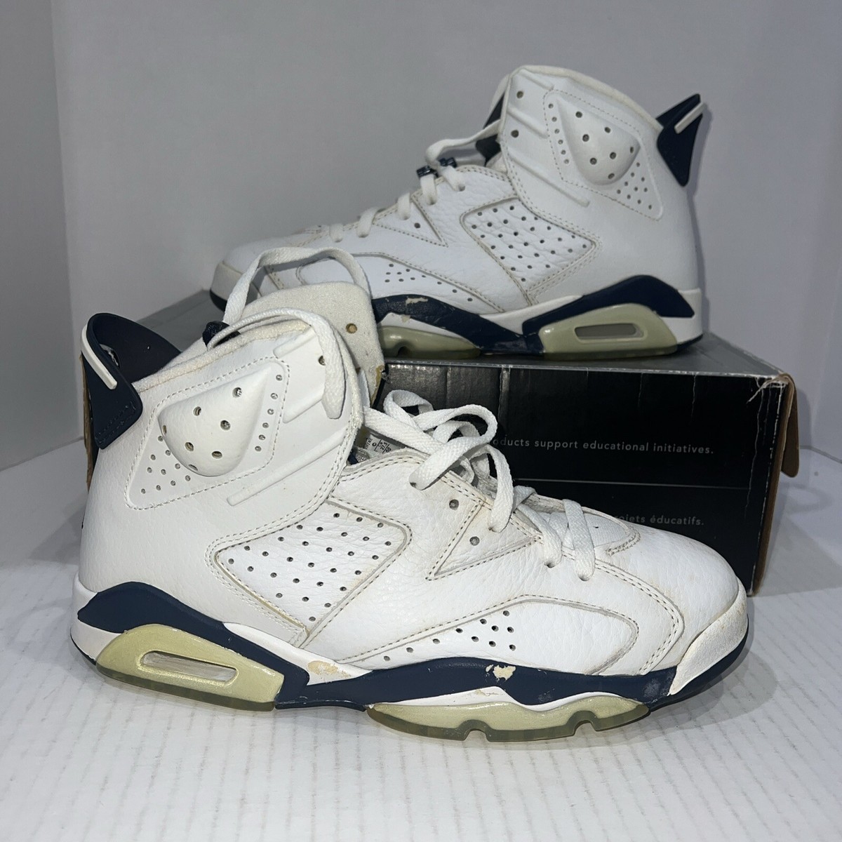 Size 9.5 - Air Jordan 6 Retro 2000 Midnight Navy | eBay