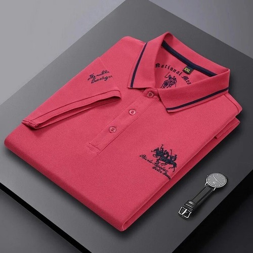 KURZARM POLOSHIRT, ELEGANTES POLOSHIRT MIT GESTICKTEM LOGO, CASUAL POLOSHIRT FÜR HERREN - Bild 17 von 18