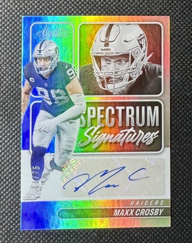 2022 MAXX CROSBY Panini Absolute AUTO /75 RAIDERS AUTOGRAF
