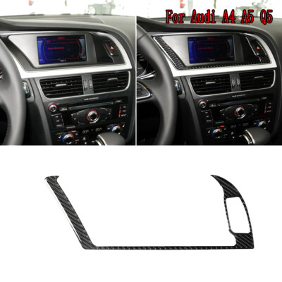 Real Carbon Fiber Central GPS-Navigationsverkleidung für Audi A4 2009-16 & A5 Q5