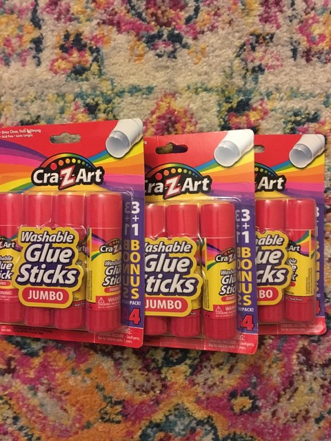 4 jumbo glue sticks