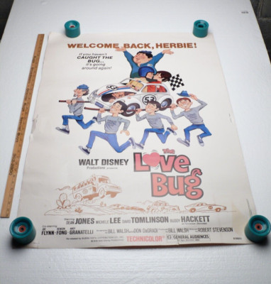 1978 Walt Disney THE LOVE BUG Original Movie Box Office Poster 40'' X 30'' R790003