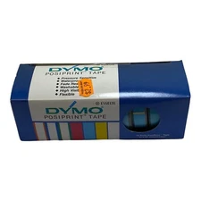 DYMO Posiprint #610023 Blue - 3/8" x 10' Rolls - Box of 10 Rolls