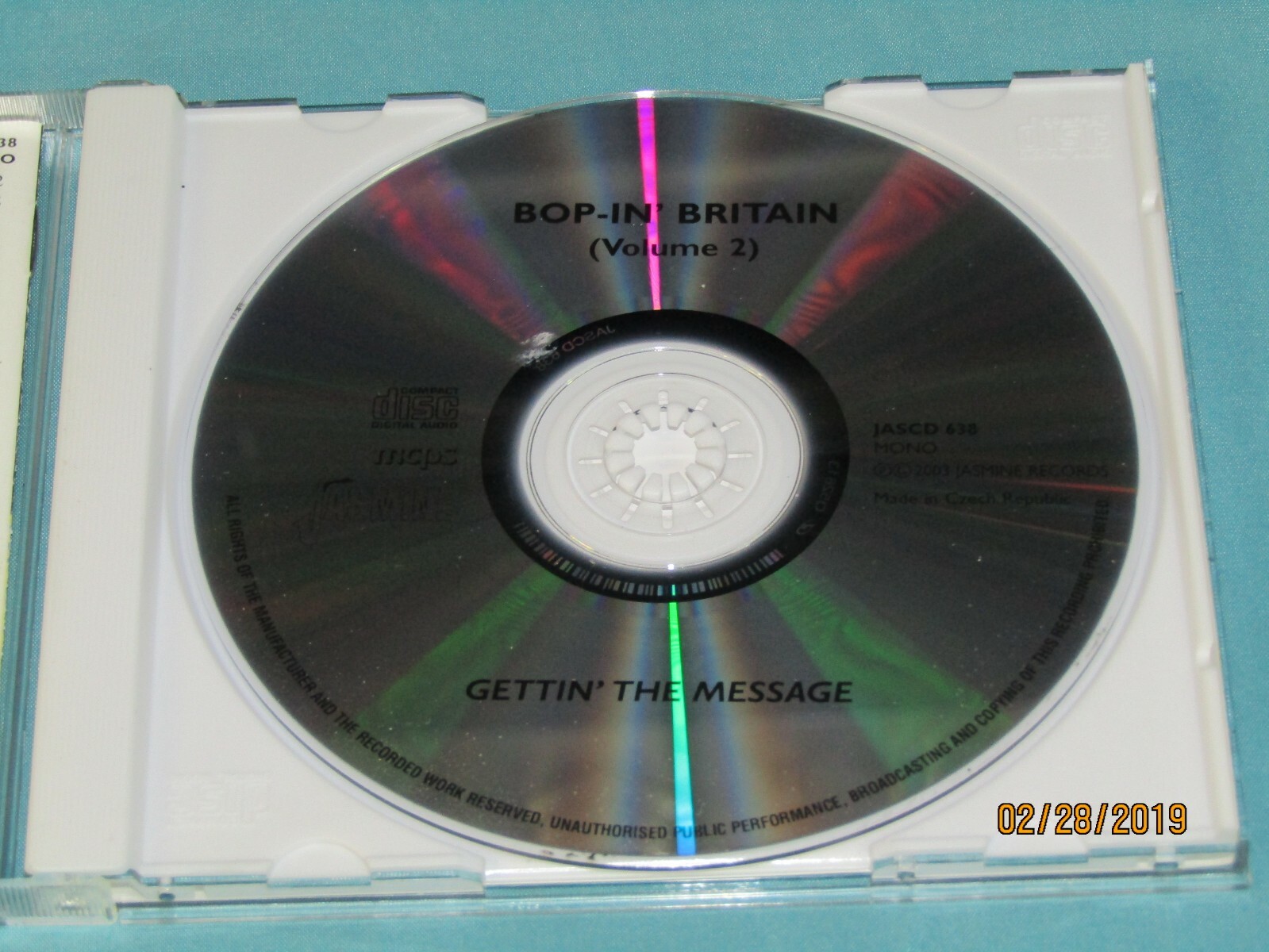 2 CD Jazz Lot: Various - Bop-in' Britian - Vol. 1 & Vol.2 - Jasmine JASCD 637