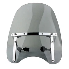 Smoke Motorcycle Windshield Windscreen W/ Mounting Kit Fits 7/8''1''Handlebars