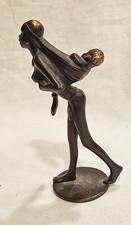 Vintage Richard Rohac Bronze Austria 1950 S African Mother Baby