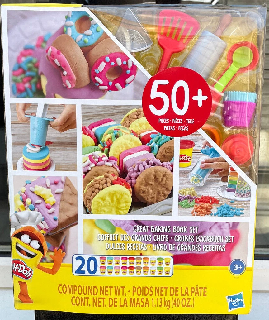 PLAY DOH KITCHEN CREATIONS GREAT BAKIING BOOK 50 PIECES PLAYSET
