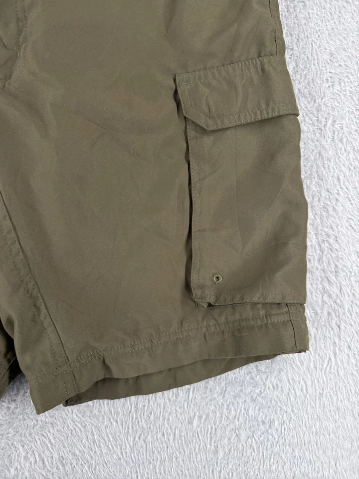 VINTAGE Boy Scouts Shorts Adult Small Green Switchbacks Cargo Polyester READ ME - Image 2 of 4