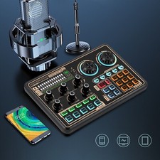 Scheda audio live per PC telefono microfono mixer audio per registrazione karaoke