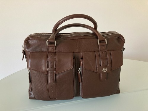 Borsa lavoro Piquadro in pelle da uomo marrone | eBay