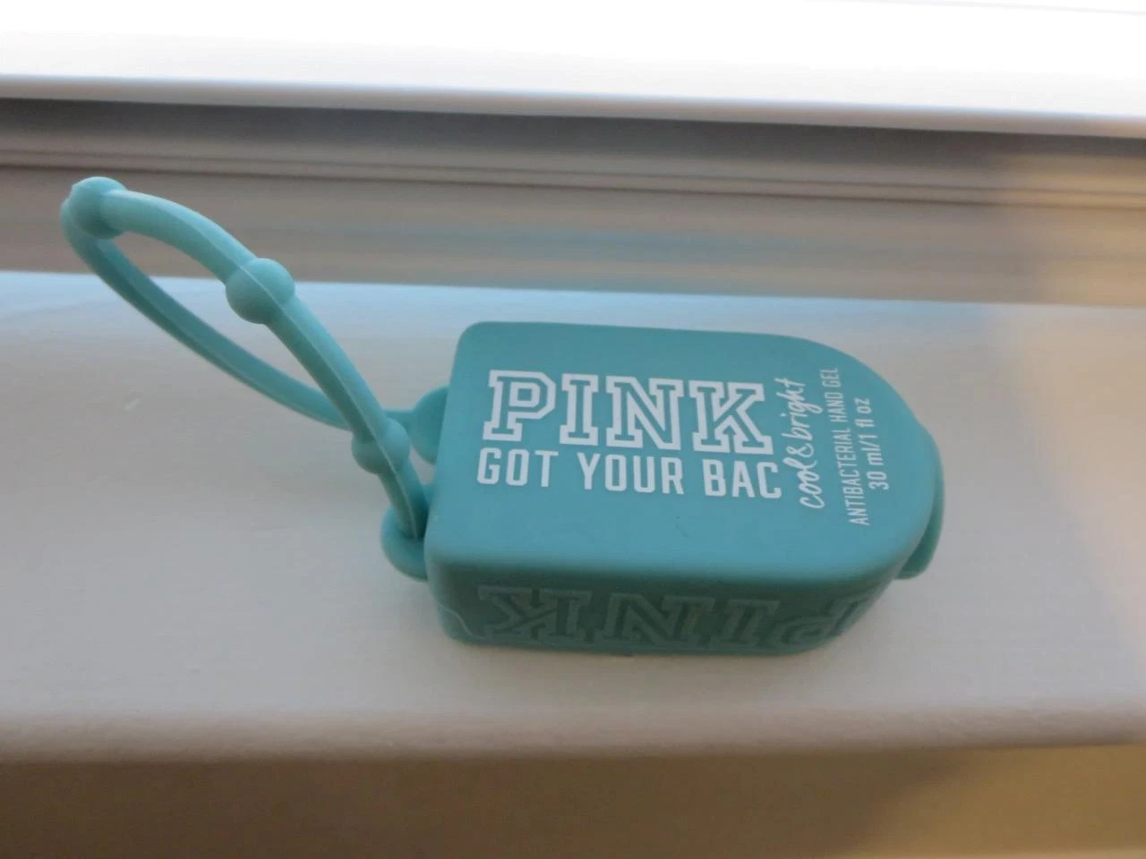 New Victoria's Secret PINK Silicone Hand Bag Sanitizer Holder Charm Sleeve Cover