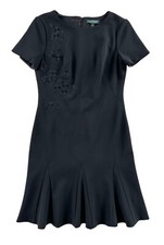 Lauren Ralph Lauren Monochrome Floral Embroidered Dress 4