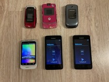 Lot of 6 , Phone Samsung, Motorola, Coolpad, HTC Metro PCS Not tested