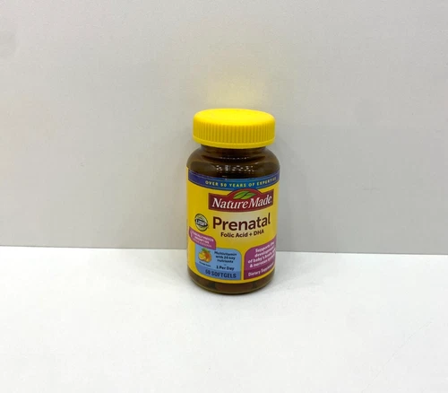 NEW Nature Made Prenatal Folic Acid + DHA Softgels Supplement SEALED 2026
