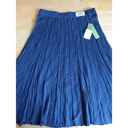 NWT Nie + Zoe Blue Ribbed Skirt - Picture 12 of 12