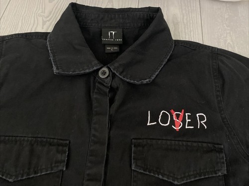IT Chapter 2 Two Negro Hombre Grande Chaqueta Carga Loser Lover Pennywise Camisa - Imagen 5 de 9