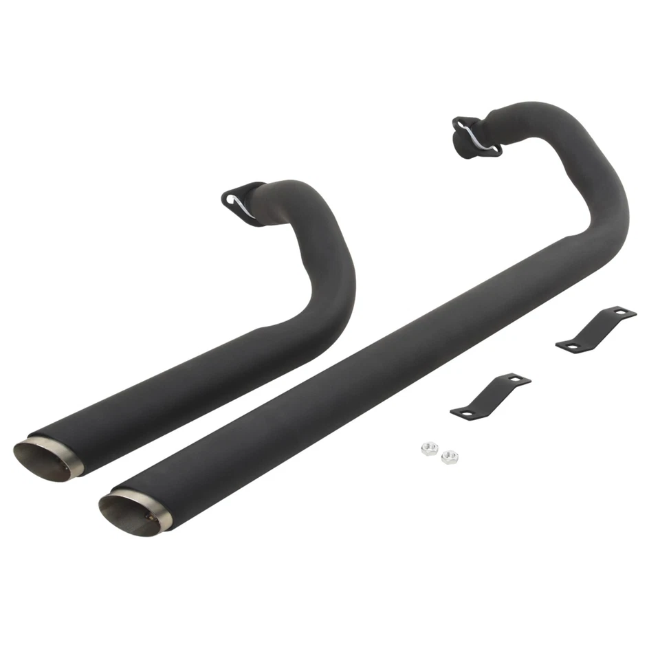 Whole Set For Honda Shadow ACE 750 VT750C 1997-2003 Exhaust Black Muffler Pipe Foto 2 de 4