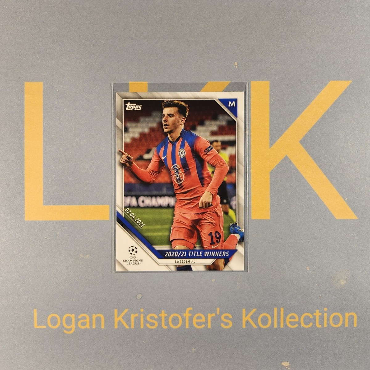 Topps 2020-21 UEFA Champions League Winners Chelsea Mount Gives The Lead