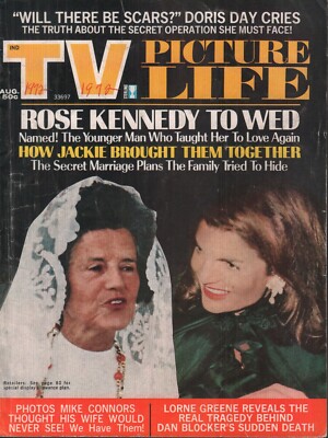 TV Picture Life August 1972 Jackie Kennedy Onassis Rose Kennedy 070119AME