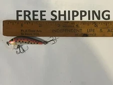 VINTAGE Bagley Bang O Lure #1 Rainbow Trout RTNS 1 5/8" Jerkbait Fishing Lure