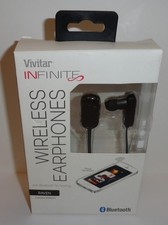 Vivitar Infinite Wireless Bluetooth In-Ear Earphones V12786-P Raven