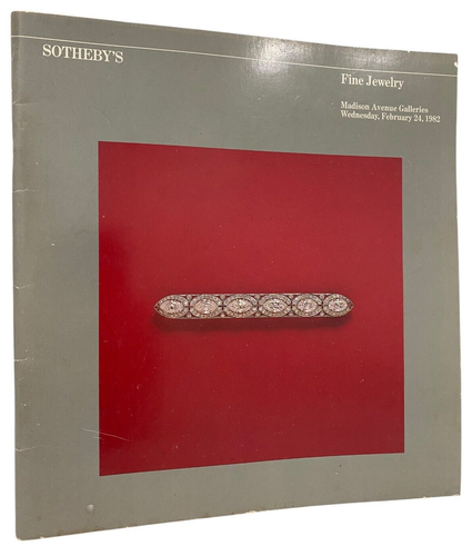 Sotheby's Fine Jewelry Auction Catalog Madison Avenue Sale # 4806M Feb.24, 1982 - 第 1/5 張圖片