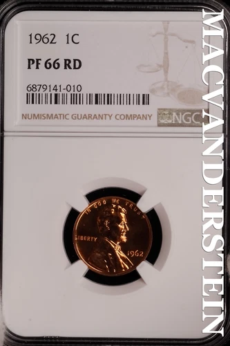 1962 Lincoln Memorial Cent - NGC PF 66 RD - Choice Gem Proof  #SLG328