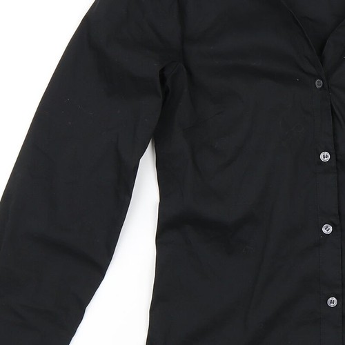 H&M Womens Black Polyester Blend Button-Up Size 32ed - Picture 11 of 12
