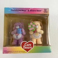 Care Bears Funshine Share Bear Collectible Flocked Poseable Figures TCFC 2024 