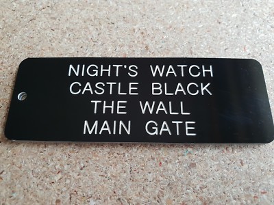 NIGHT'S WATCH KEY RING, GAME OF THRONES, NOVELTY KEY